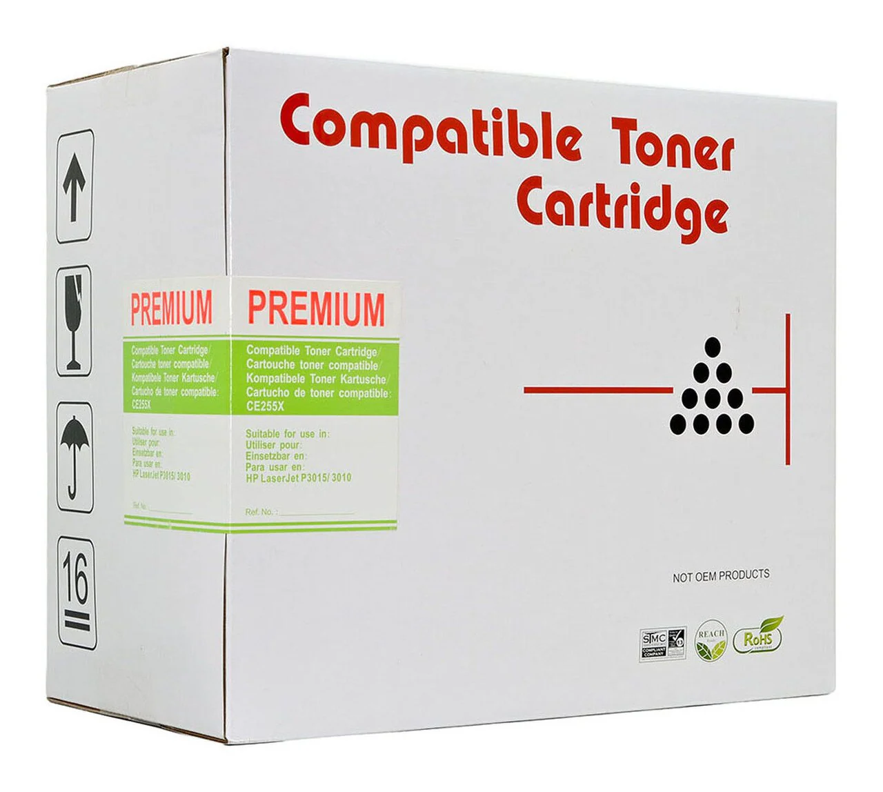 Icon Compatible Hp Ce255x/canon Cart324hy Black Toner Cartridge - Nail Gallerys