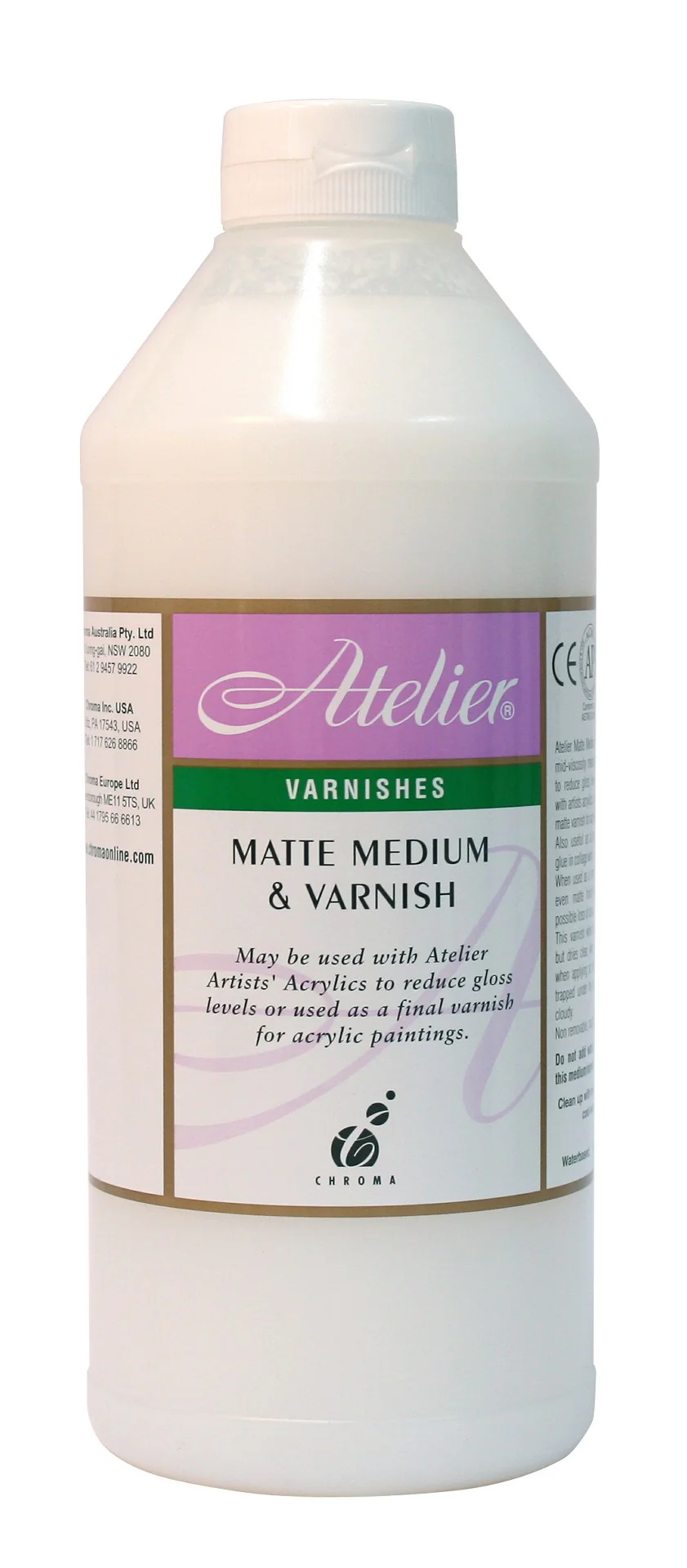 Atelier Matte Medium & Varnish 1 Litre - Nail Gallerys