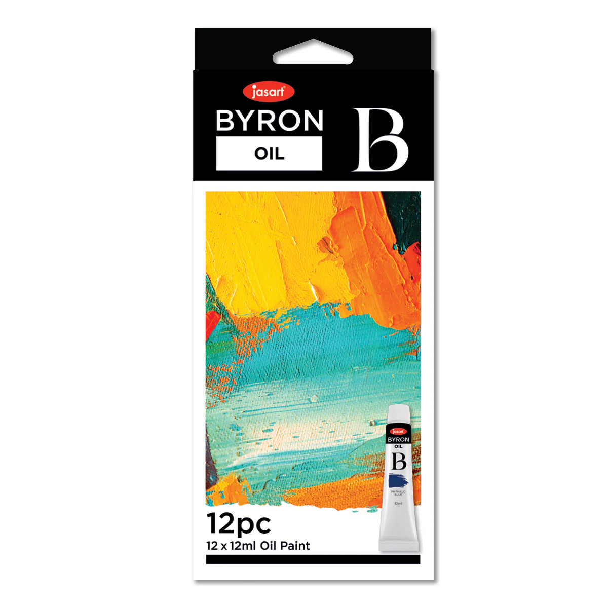 Jasart Byron 12ml Oil Paints Set Of 12 - Nail Gallerys