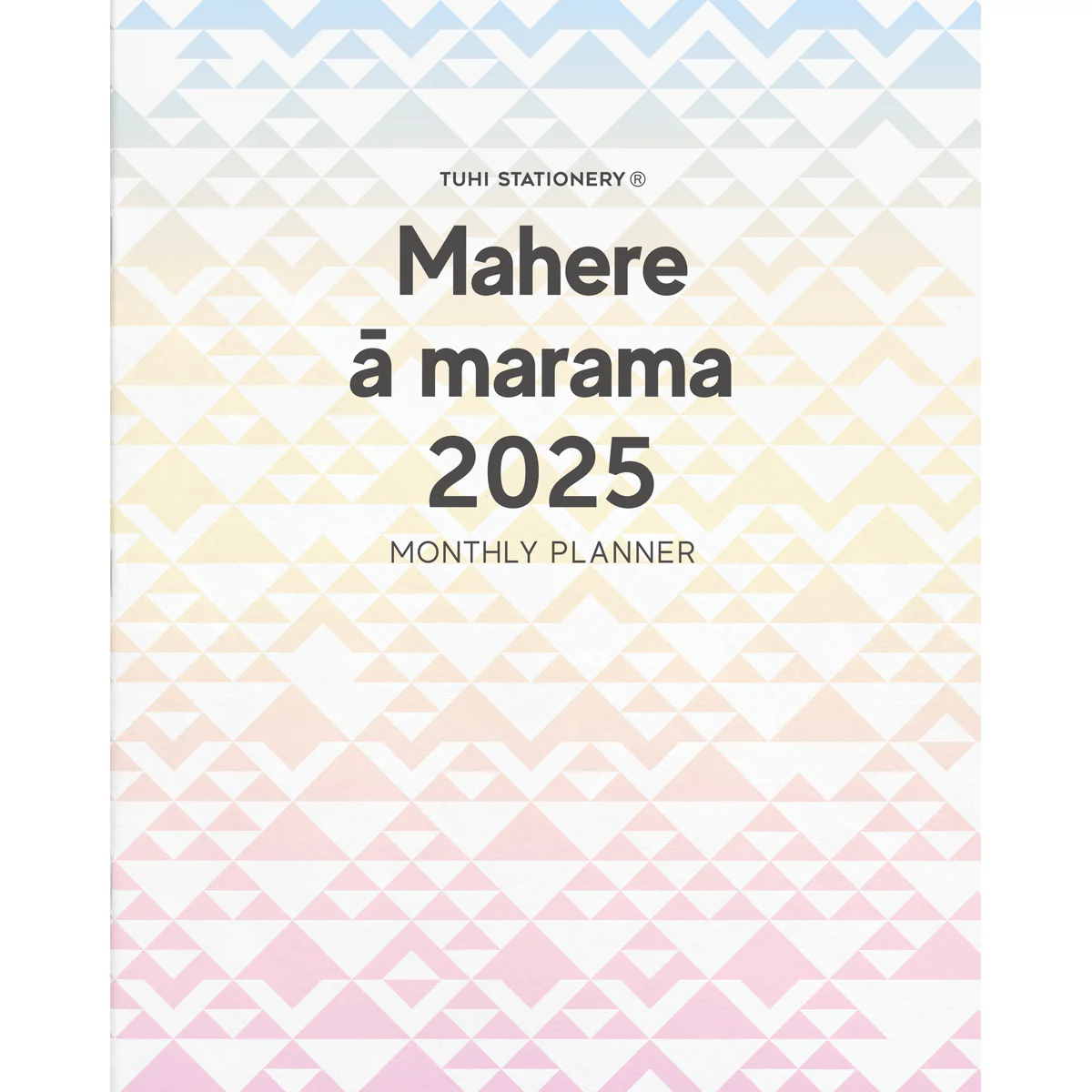 Tuhi A4 Month To View Planner Mahere a marama Poutama 2025 Diary - Nail Gallerys