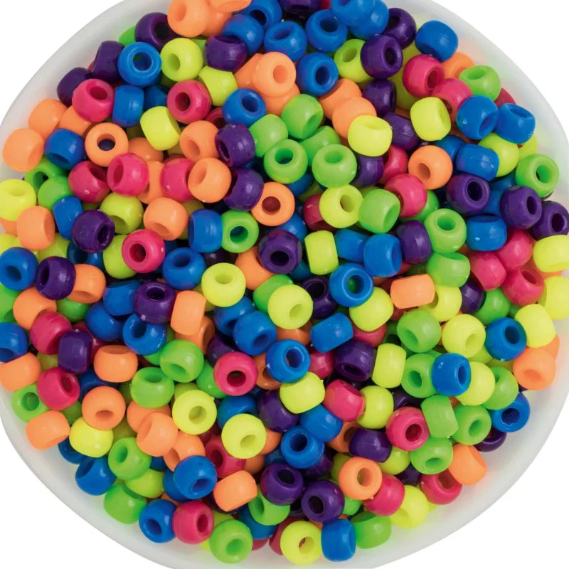 EC Pony 1600 Piece Neon Beads - Nail Gallerys