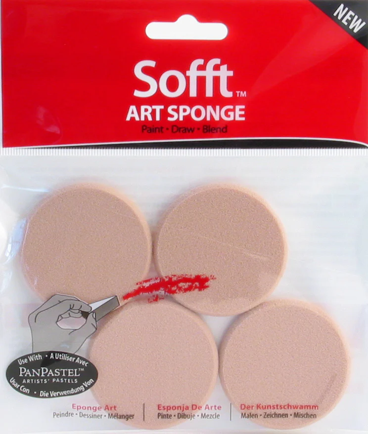 Sofft Art Sponge Round - Packet Of 4 - Nail Gallerys