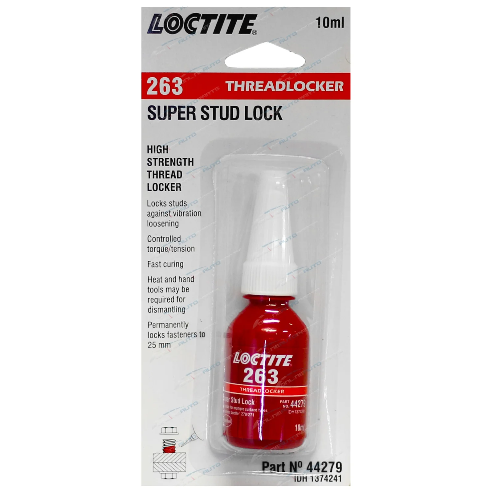 Loctite 263 Stud Lock High Strength 10ml Threadlocker - Nail Gallerys