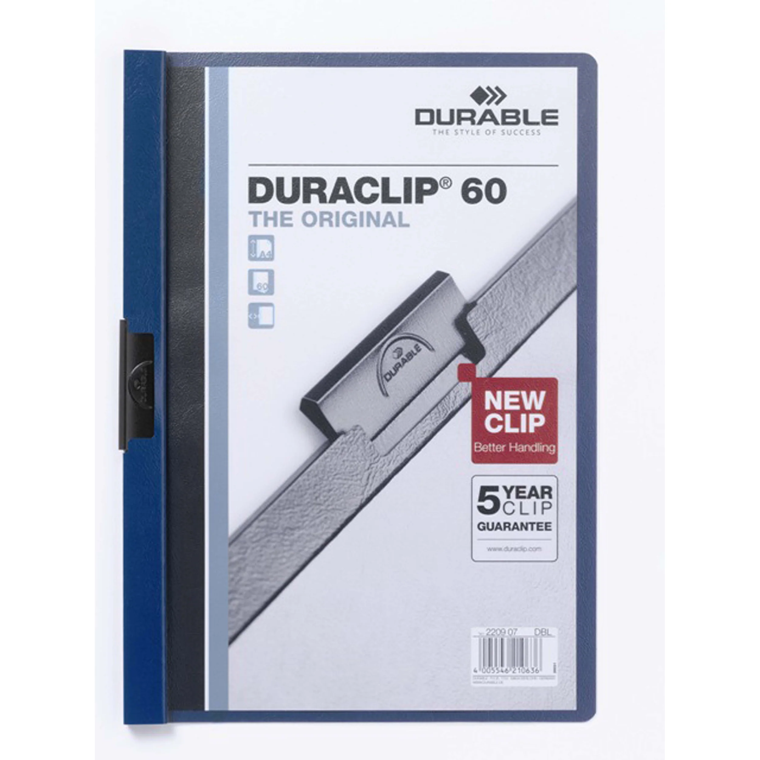 Durable Duraclip Document File A4 60 Sheet - Nail Gallerys