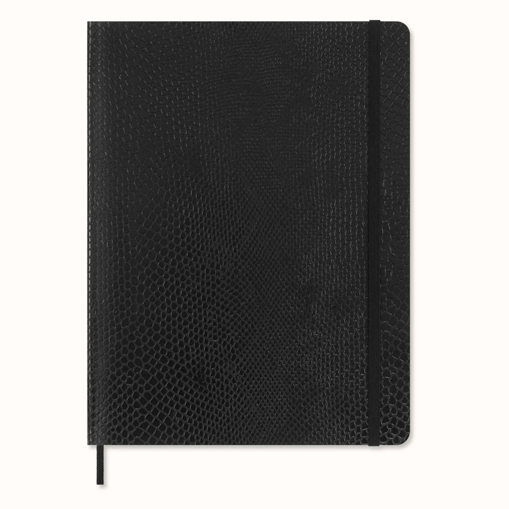 Moleskine LE Vegea Boa Black Extra Large Ruled Soft Cover Notebook with Gift Box - Nail Gallerys