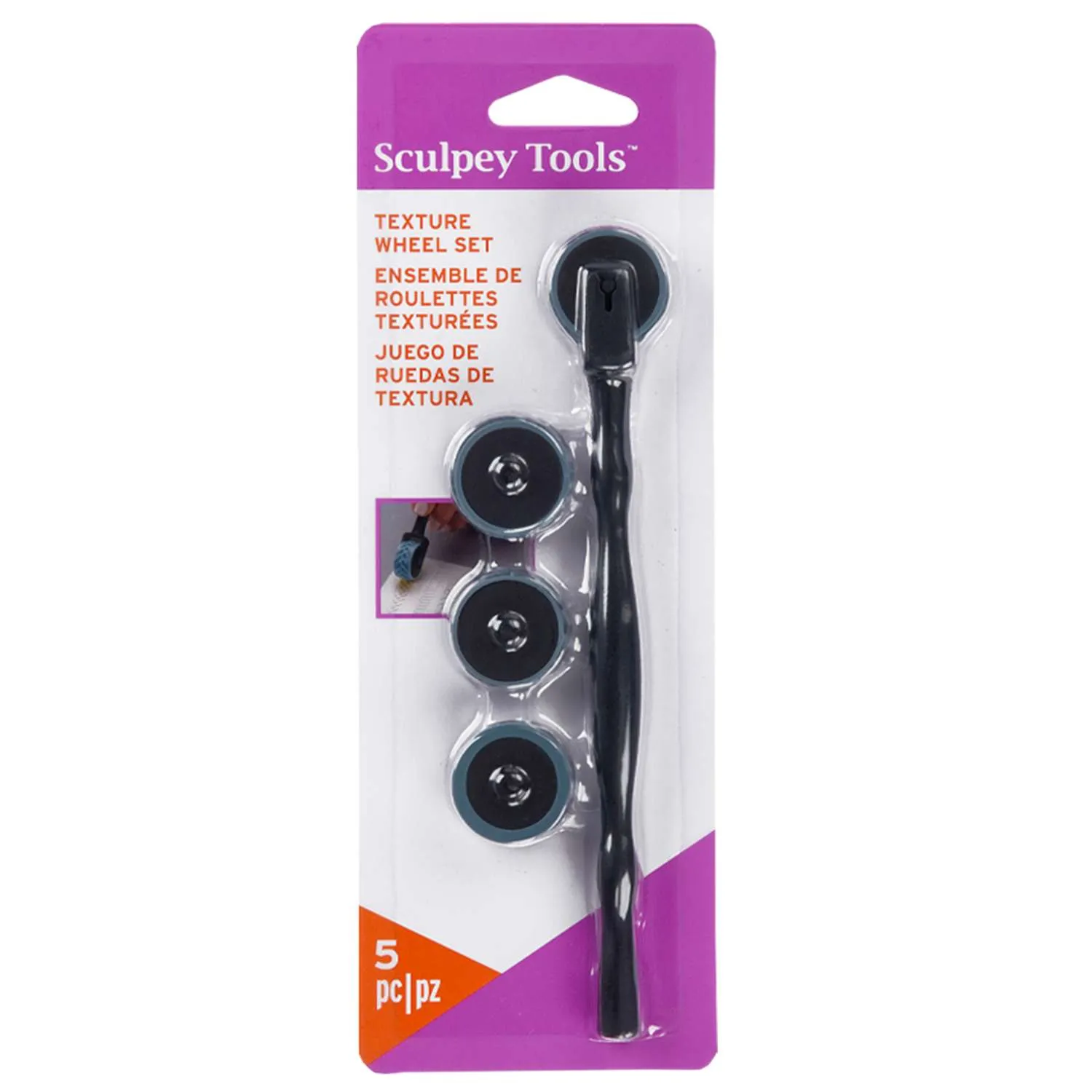 Sculpey Texture 4 Heads Wheel Pack - Nail Gallerys