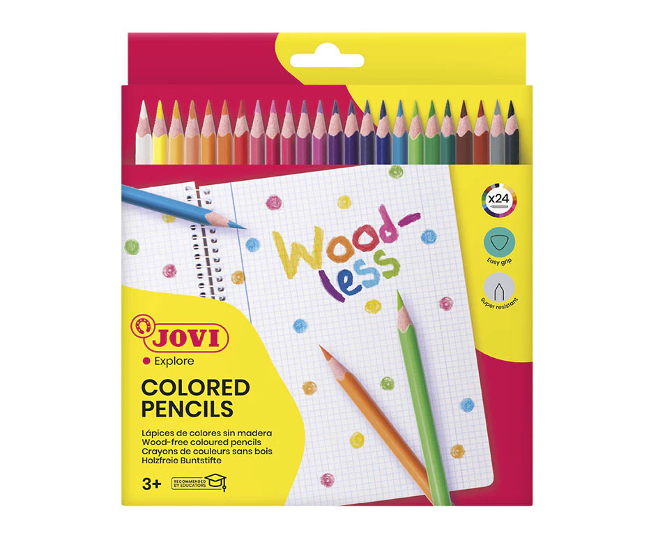 Jovi Woodless Colour Pencils Set of 24 - Nail Gallerys
