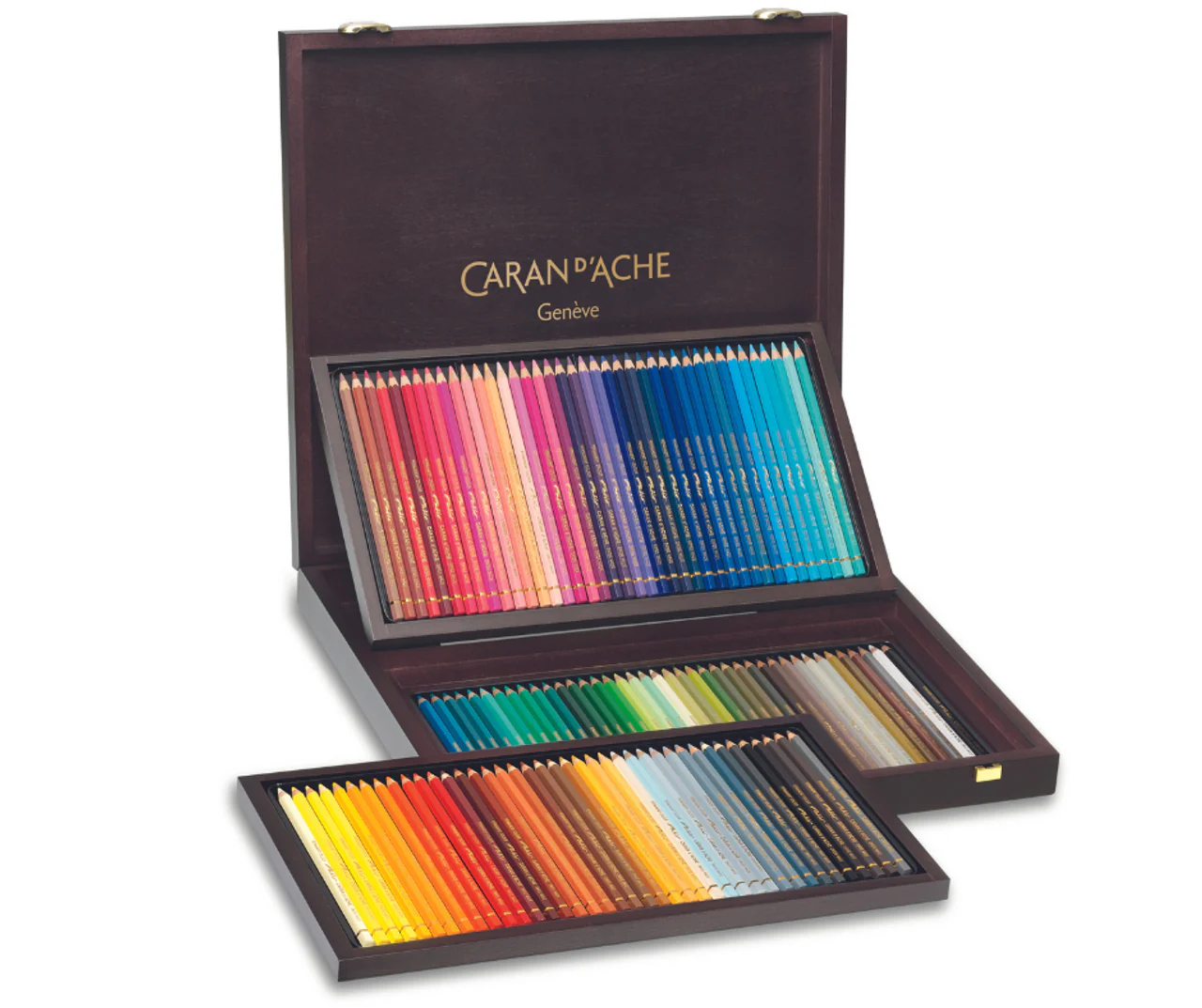 Caran D'ache Pablo Coloured Pencils - Wooden Box Of 120 - Nail Gallerys