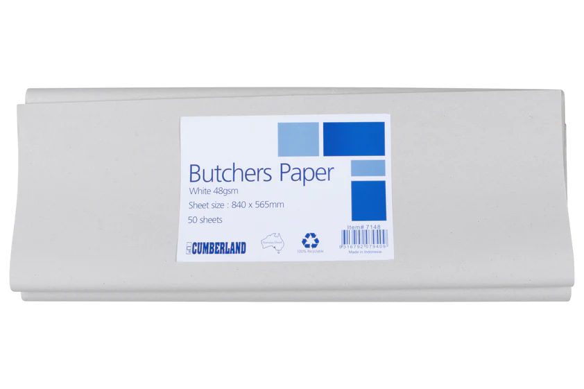 Cumberland Butchers Paper 48gsm 565 X 840mm White - Pack Of 50 Sheets - Nail Gallerys