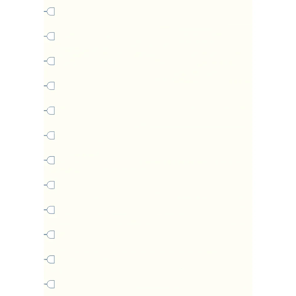 Filofax A4 White Notebook Refills - Nail Gallerys