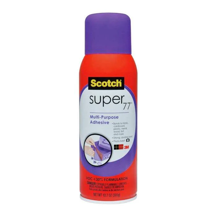 Scotch Adhesive Super 77 Multipurpose 124g Spray Can - Nail Gallerys