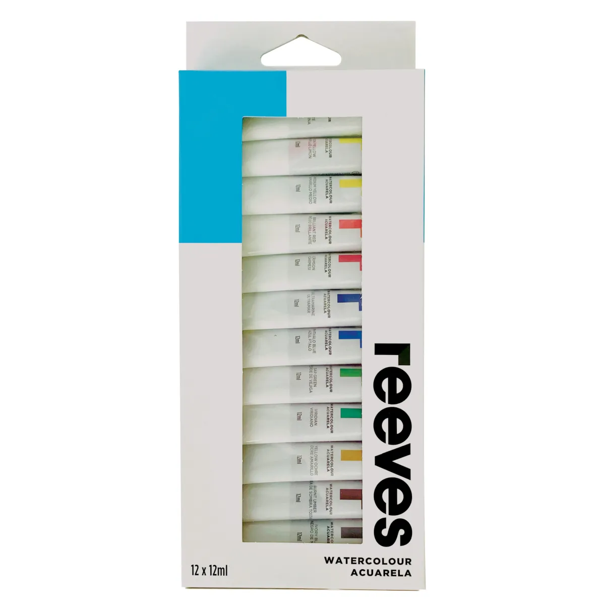 Reeves 10ml Watercolour Paints Set Of 12 - Nail Gallerys