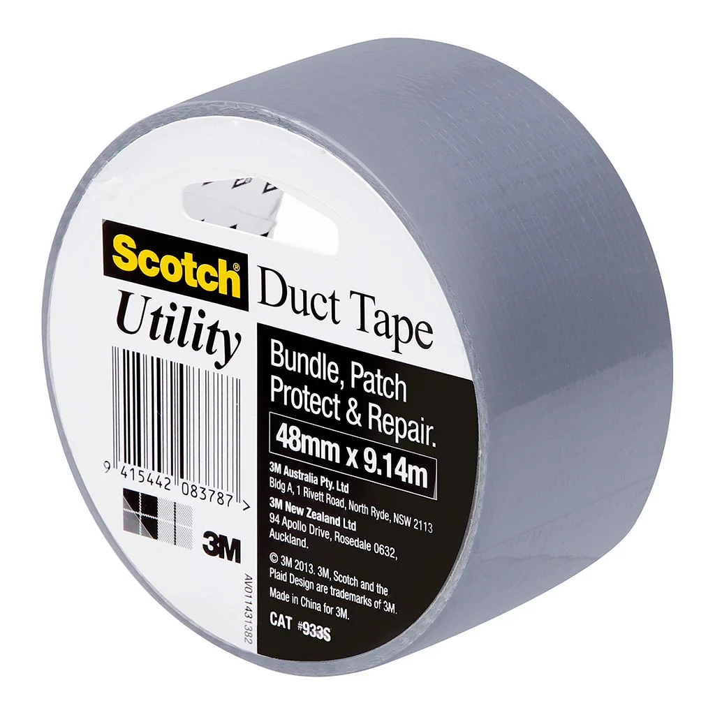 Scotch Duct Tape Utility 933 Silver 48mm x 9.14m - Nail Gallerys