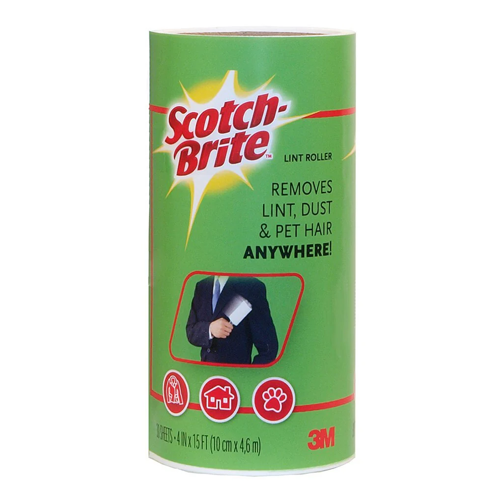 Scotch-brite Lint Roller Refill 836rp-30 30 Sheets - Nail Gallerys