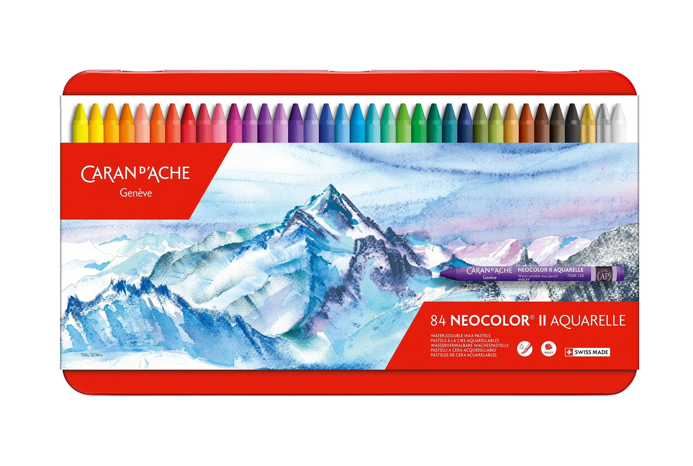 Caran D'ache Neocolor II Aquarelle Crayons Set of 84 - Nail Gallerys