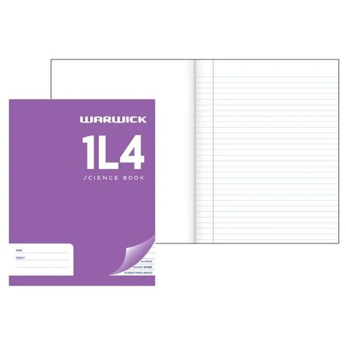 Warwick Exercise Book 1l4 28 Leaf Ruled 7mm Unruled 230x180mm - Nail Gallerys