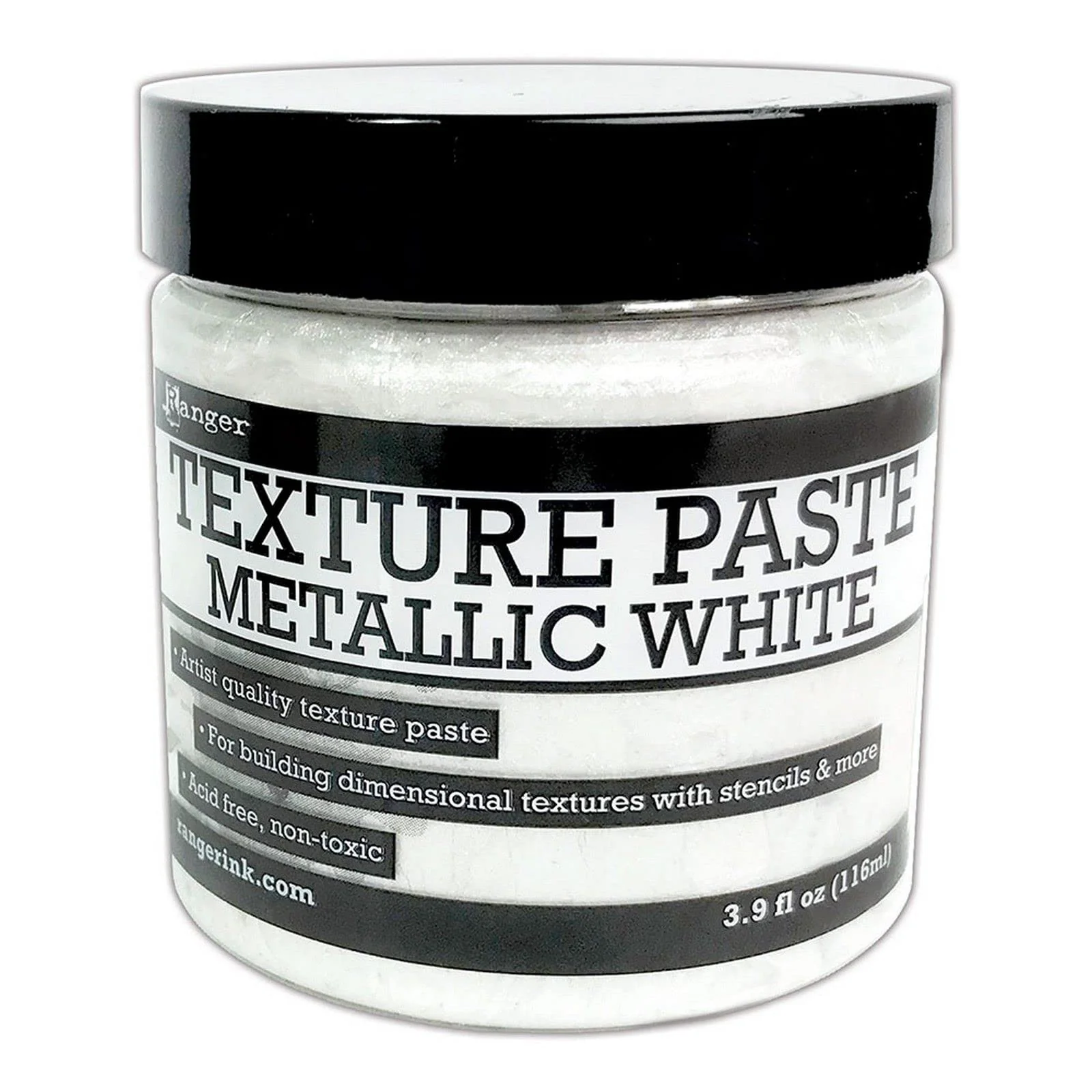 Ranger Texture Paste Metallic White 116ml - Nail Gallerys
