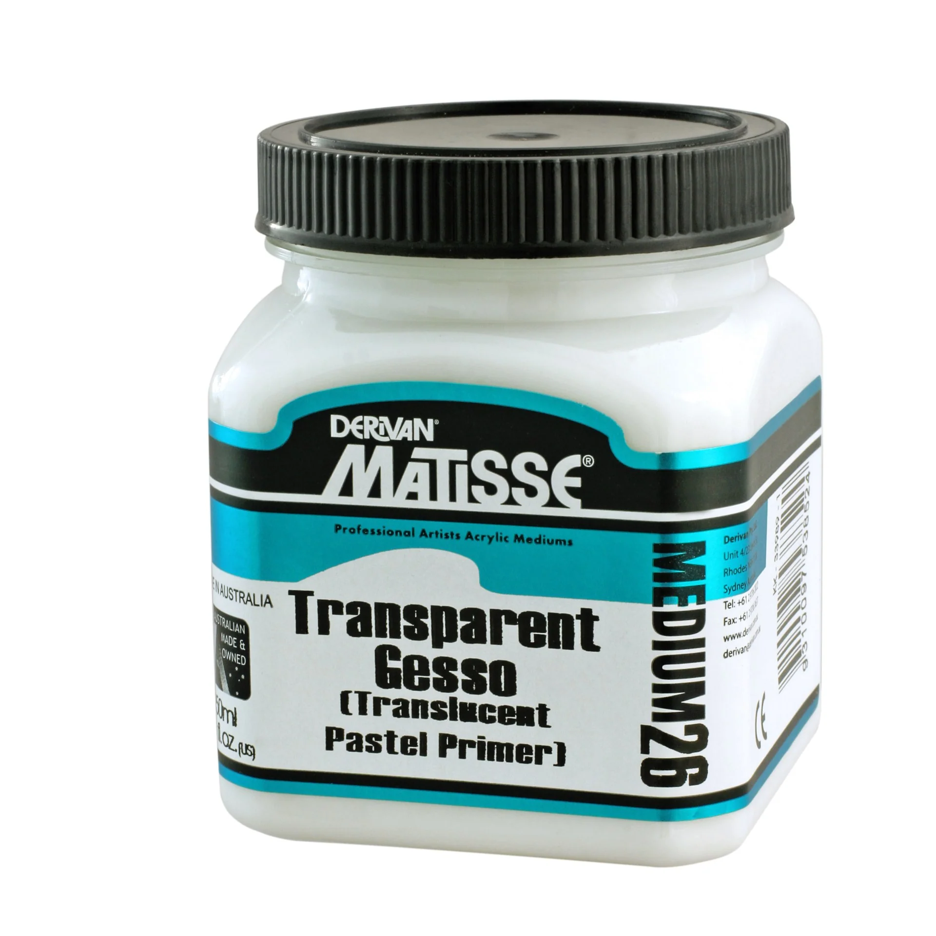 Derivan Matisse Mm26 250ml Transparent Gesso - Nail Gallerys