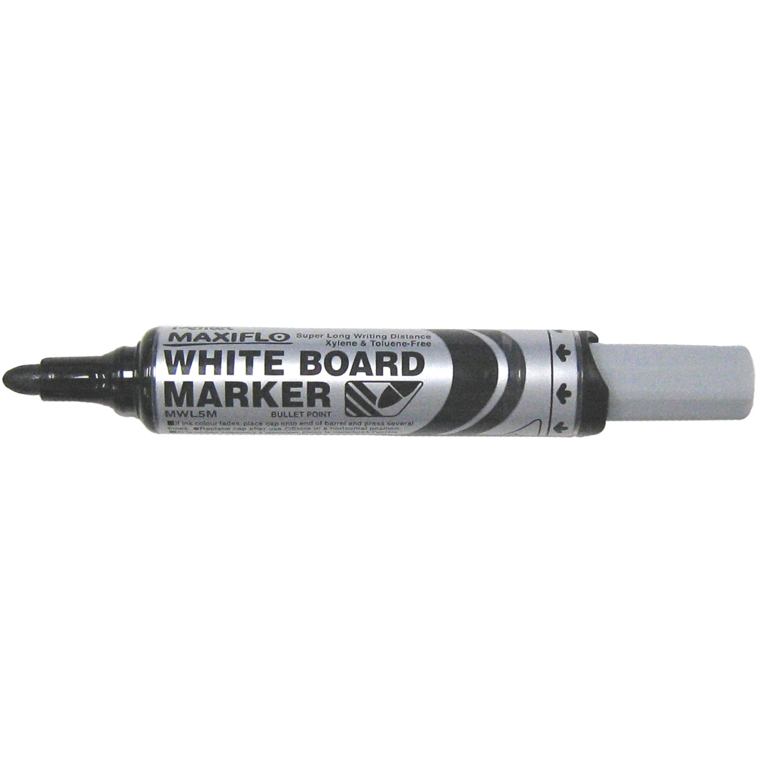 Pentel Maxiflo Whiteboard Marker MWL5m Bullet 2.1mm Box Of 12 - Nail Gallerys