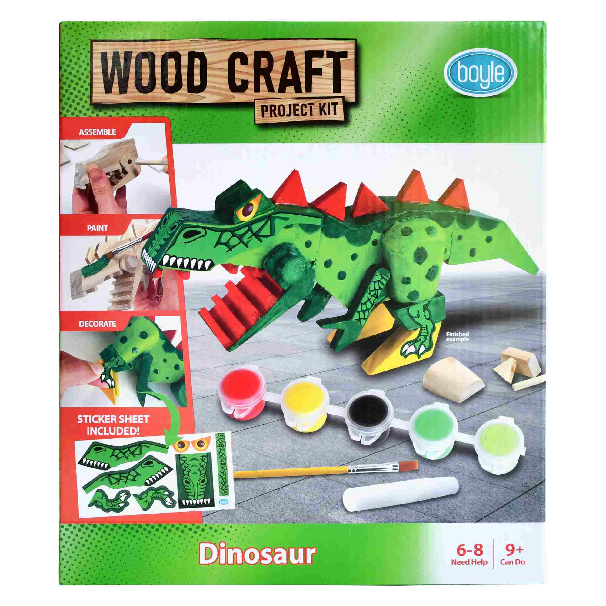 Boyle Dinosaur Wood Craft Project Kit - Nail Gallerys