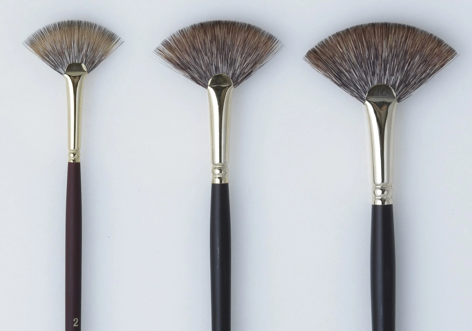 Art Spectrum Imitation Mongoose Fan Brushes - Nail Gallerys