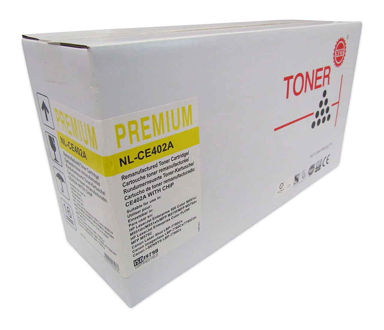 Icon Compatible Hp Ce402a Yellow Toner Cartridge (507a) - Nail Gallerys