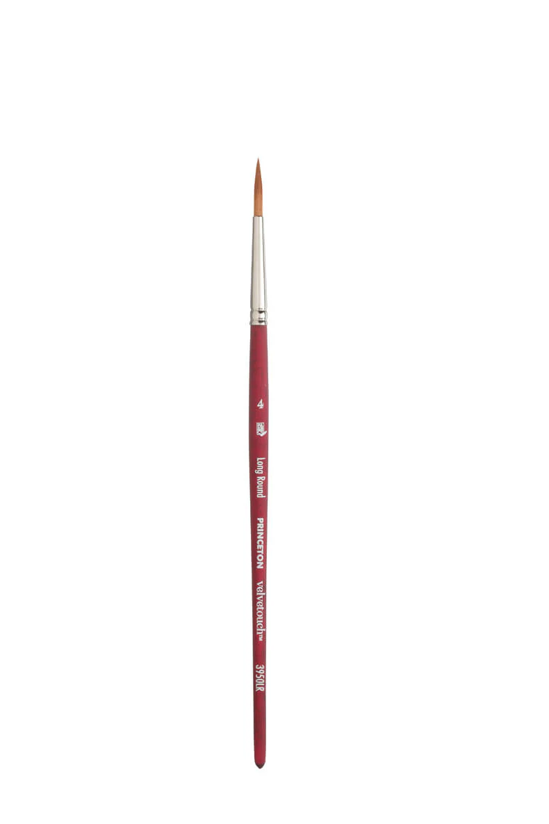 Princeton Velvetouch Synthetic Long Round Brushes - Nail Gallerys