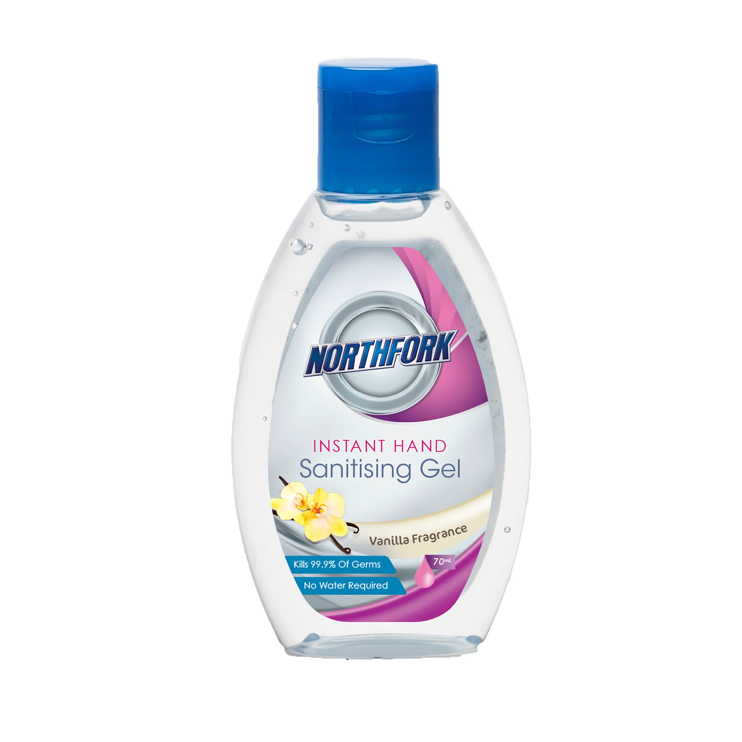 Northfork Instant Hand Sanitising Gel 70ml - Pack Of 24 - Nail Gallerys