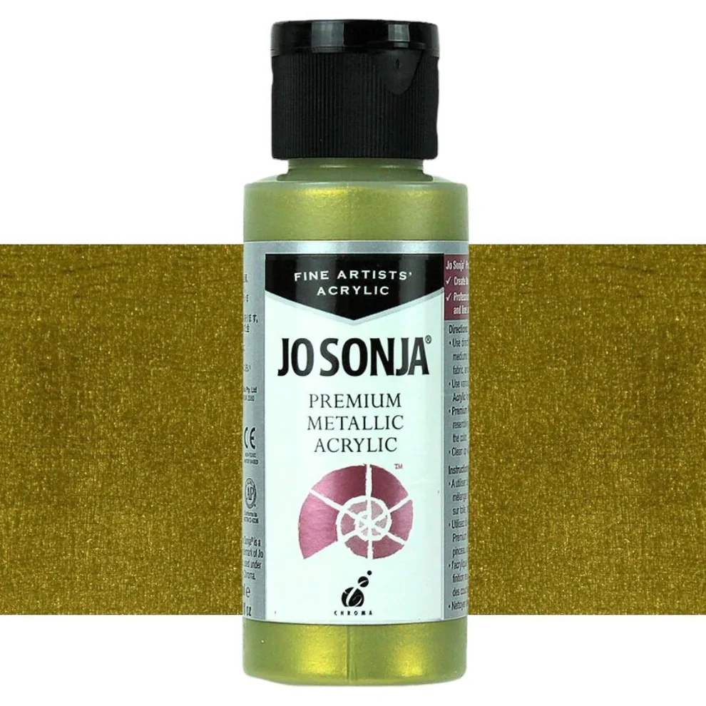 Jo Sonja 60ml Metallic Paints - Nail Gallerys