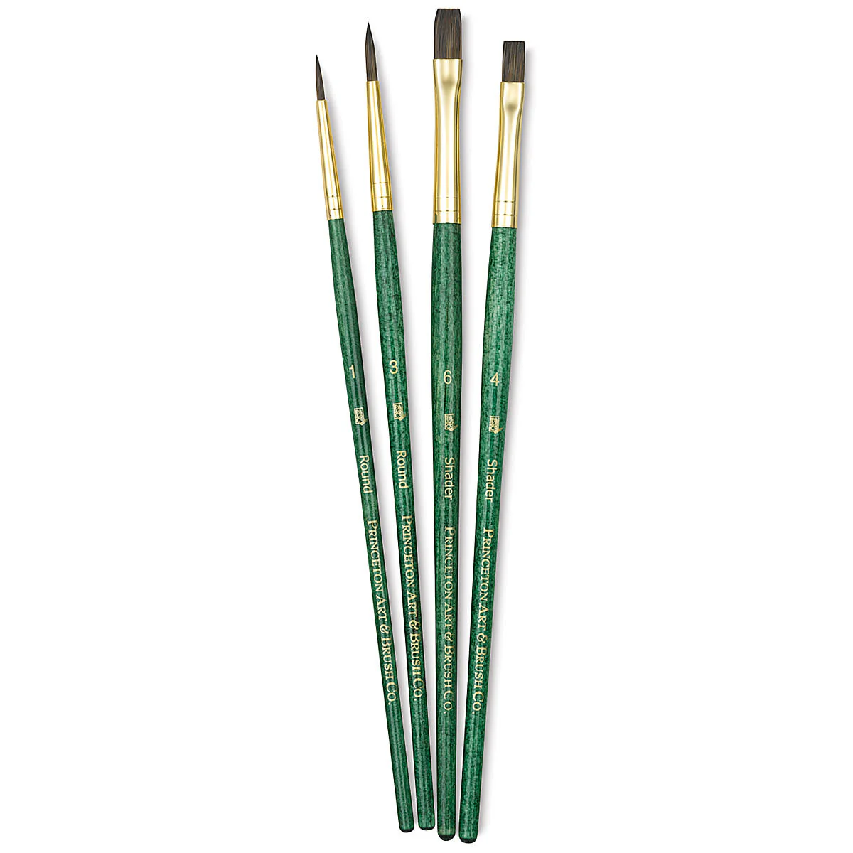 Princeton Real Value Synthetic 9110 Brushes Set Of 4 - Nail Gallerys