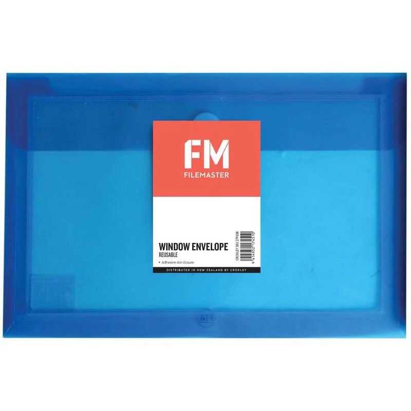 FM Window Envelope Reusable Size Foolscap Polypropylene - Nail Gallerys