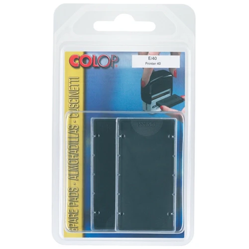 Colop Stamp E40 Pad Black 23x59mm - Nail Gallerys