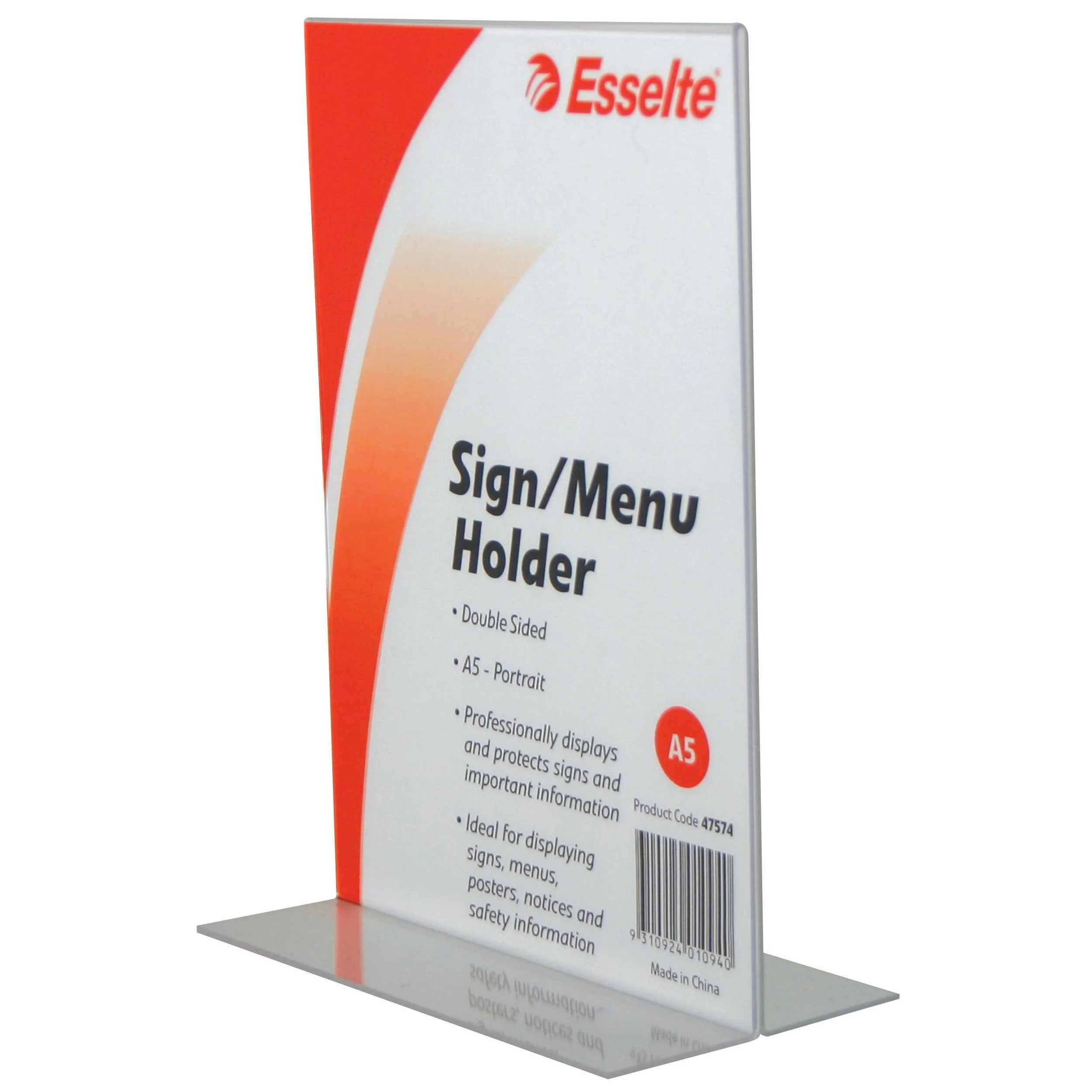 Esselte Sign/menu Holder 2 Sided A5 - Nail Gallerys