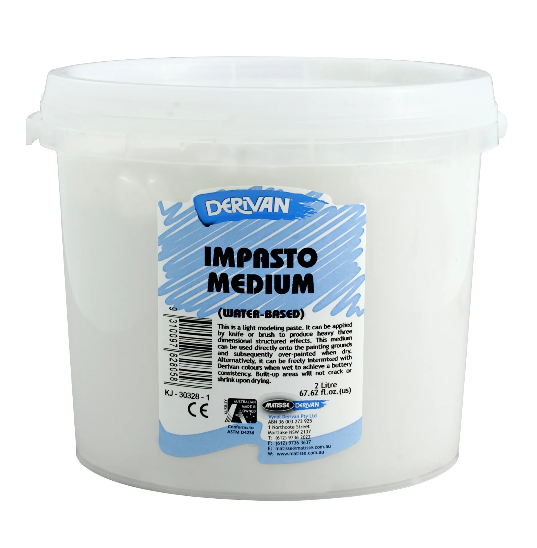 Derivan 2 Litre Impasto - Nail Gallerys