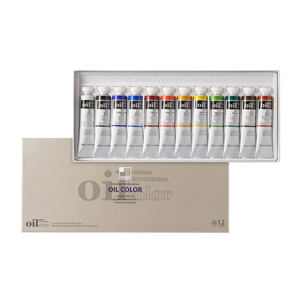 ShinHan Professional 20ml Oil Paints Set Of 12 - Nail Gallerys