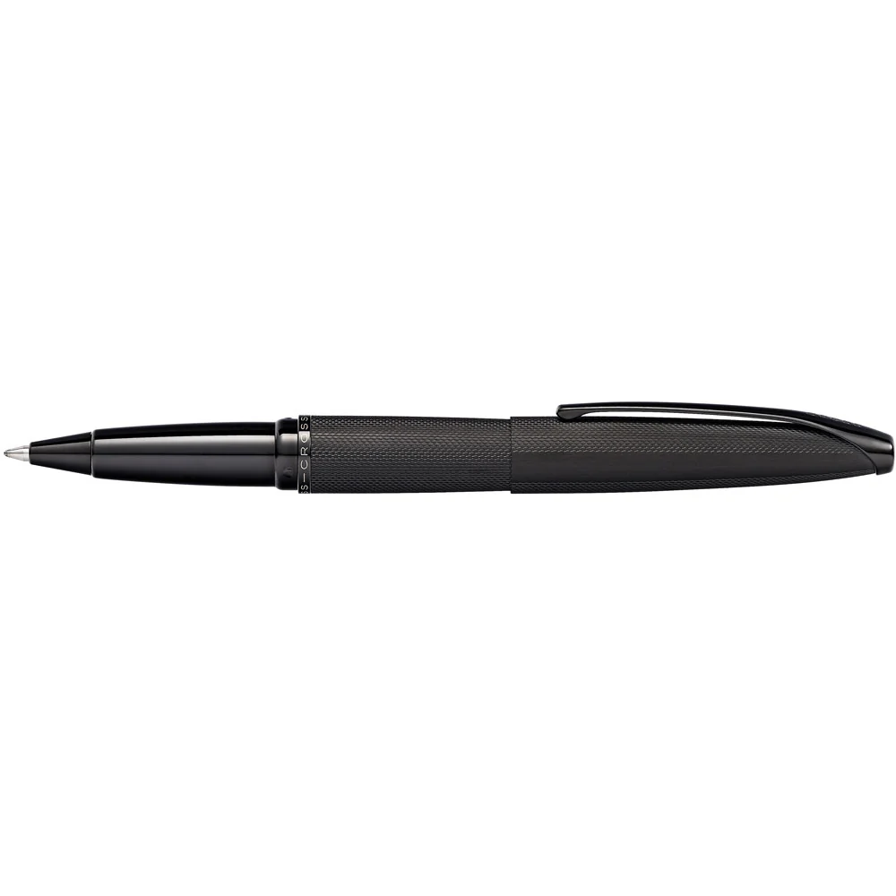 Cross ATX Brushed Black Medium Nib Rollerball Pen - Nail Gallerys