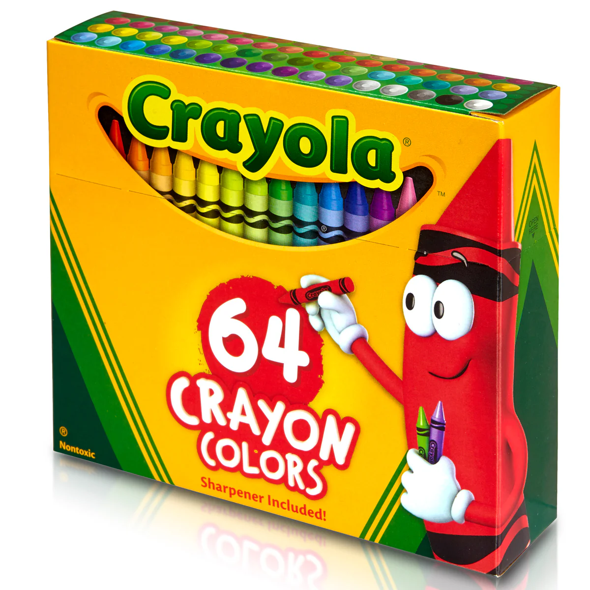 Crayola Crayons With Sharpener Pack of 64 - Nail Gallerys