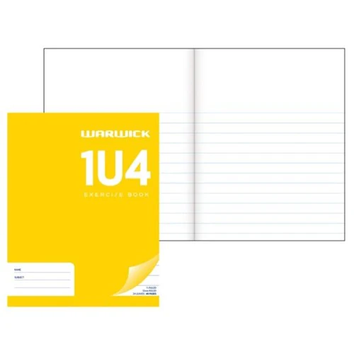 Warwick Exercise Book 1u4 24 Leaf Ruled 2/3 Unruled 1/3 230x180mm - Nail Gallerys