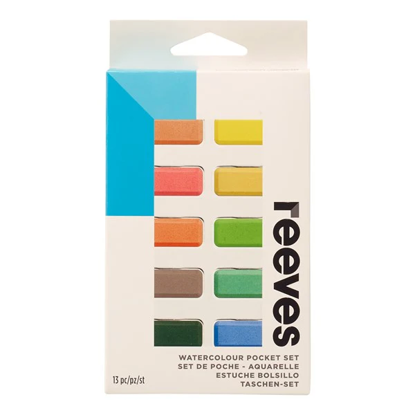 Reeves Watercolour Pocket Pan Paints Set of 12 - Nail Gallerys