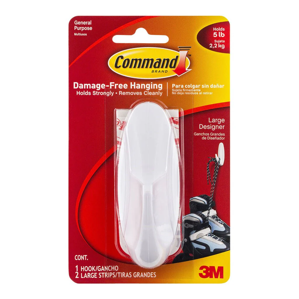 Command Hook 17083 Large White Designer - Nail Gallerys