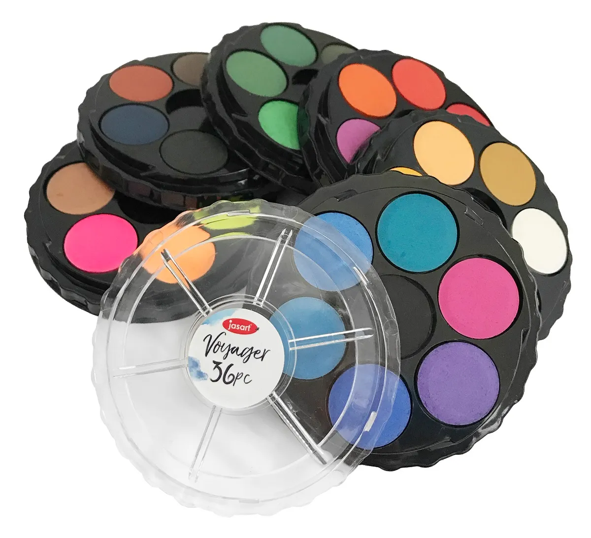 Jasart Voyager Watercolour Discs Set of 36 - Nail Gallerys