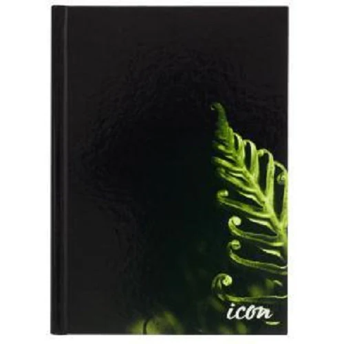 Icon Casebound Hard Cover Notebook Black 200 Pg - Pack Of 3 - Nail Gallerys