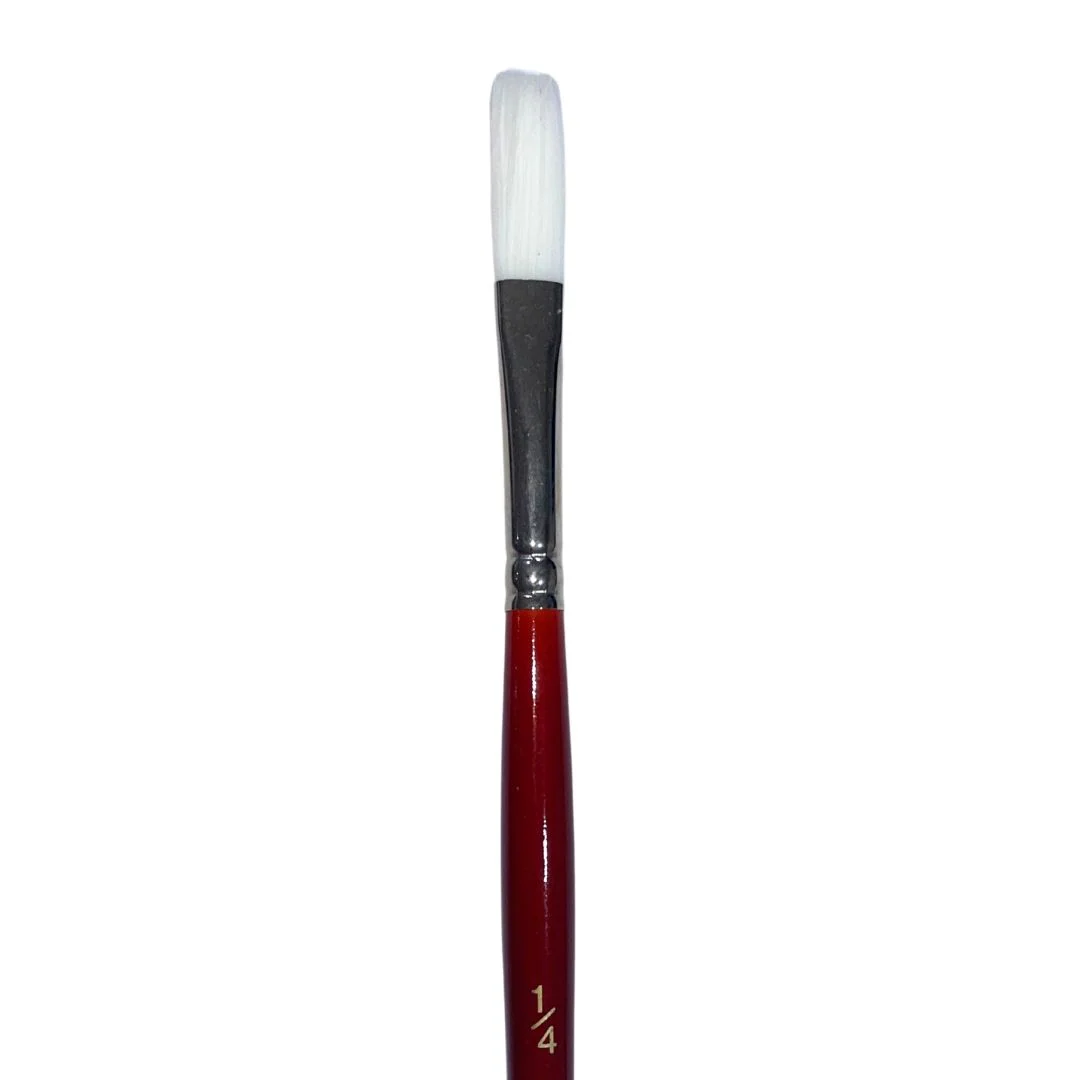 Art Spectrum Series TF350 White Taklon Flat Brushes - Nail Gallerys