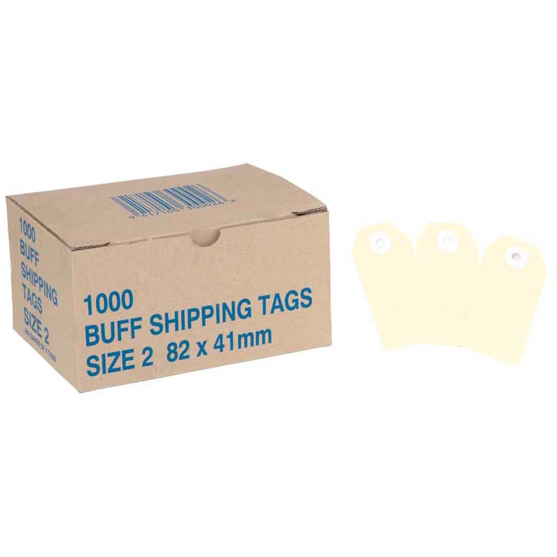 Globe Manilla Tags No.2 82x41mm Box Of 1000 - Nail Gallerys
