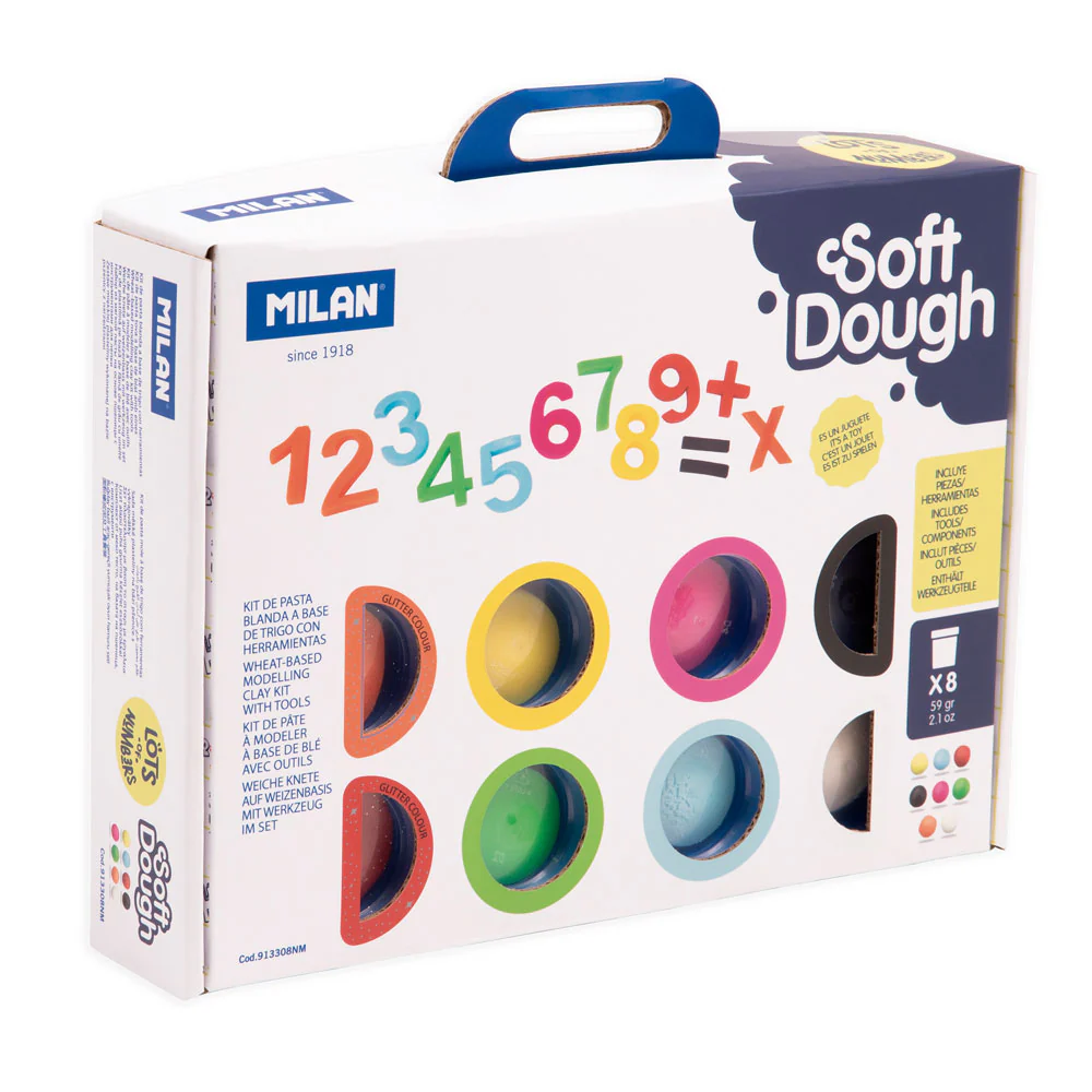 Milan Lots of Numbers Soft Dough Play Kit - Nail Gallerys