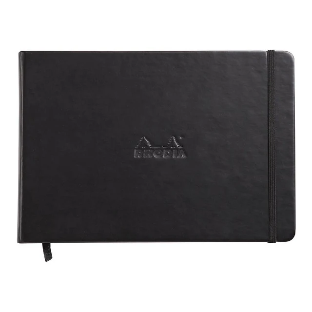 Rhodia Webnotebook Landscape A5 Black - Nail Gallerys