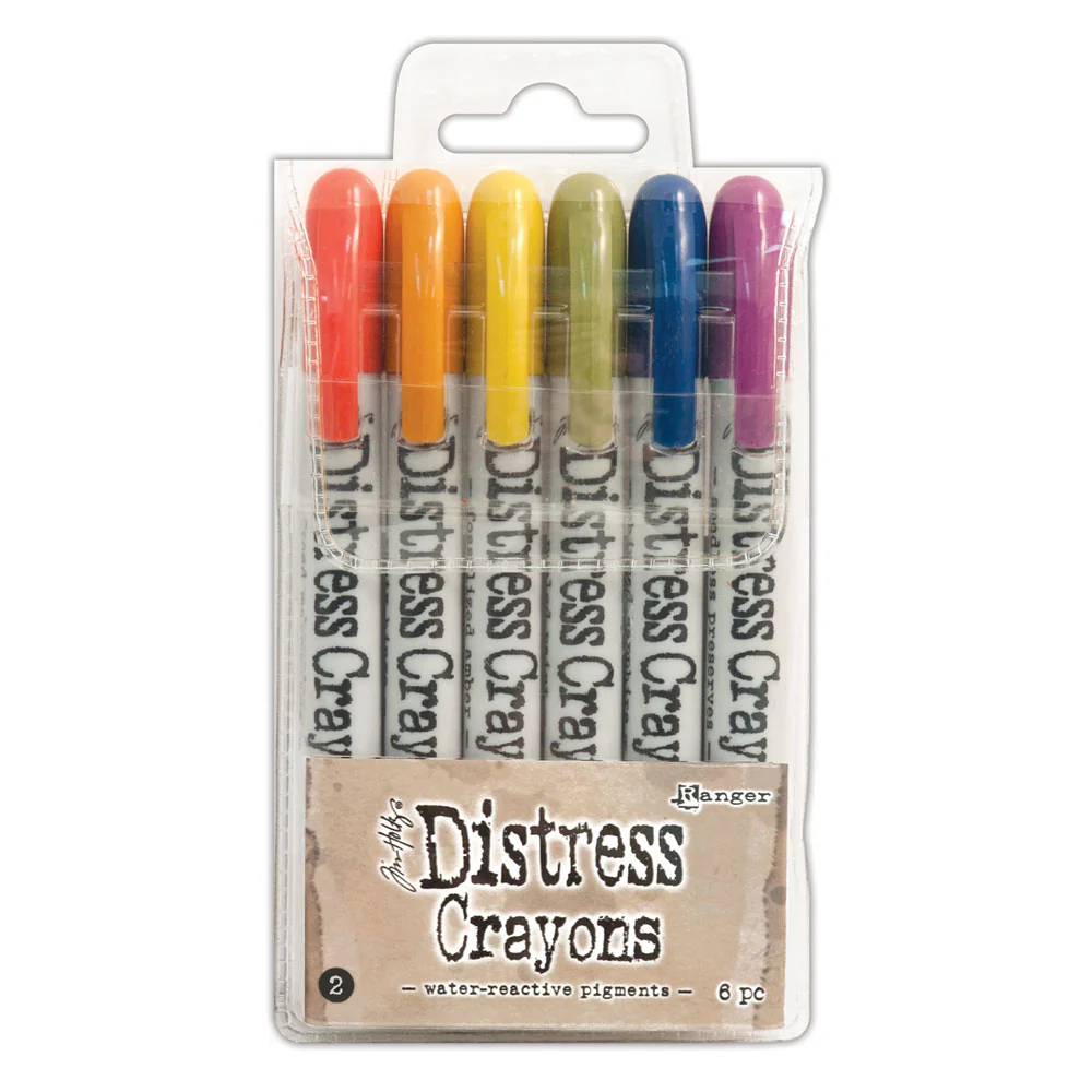Ranger Distress Crayons Set #2 Pack of 6 - Nail Gallerys