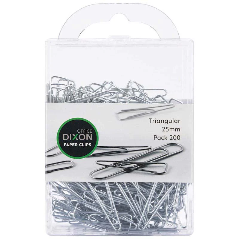 Dixon Paper Clips Size 25mm Tri Pack Of 200 - Nail Gallerys