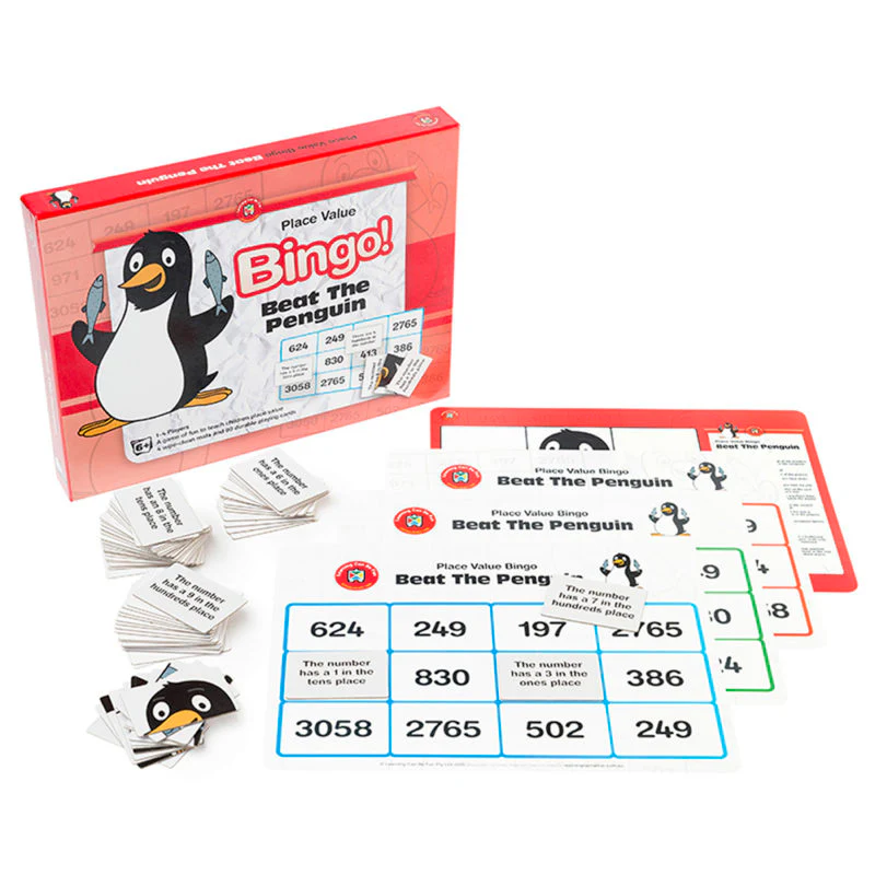 Learning Can Be Fun Place Value Beat The Penguin Bingo Game - Nail Gallerys