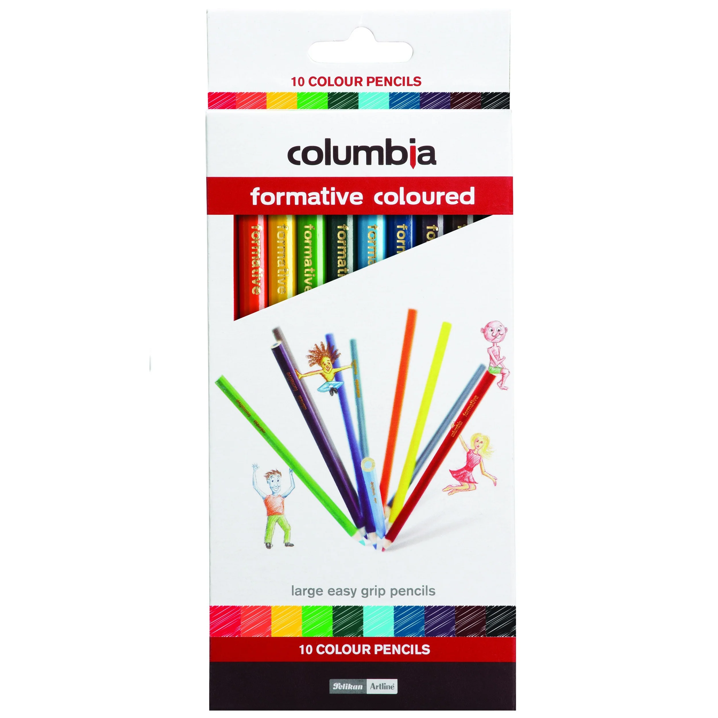 Columbia Formative Colour Pencil Round Pack Of 10 - Nail Gallerys